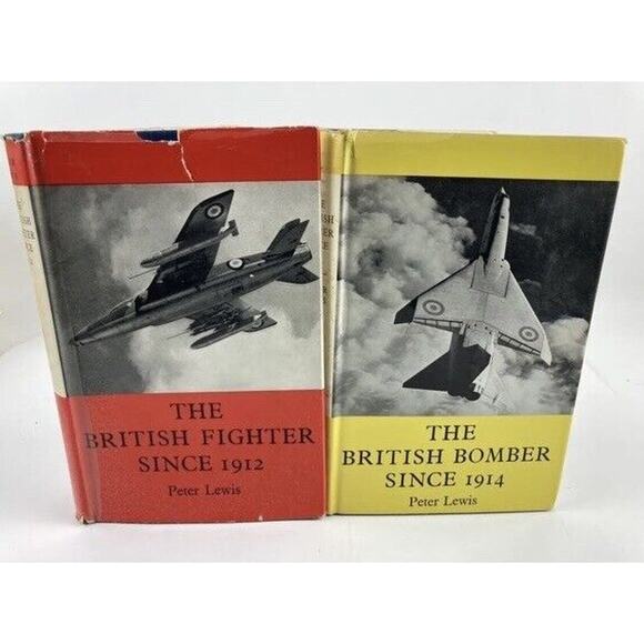 2 Books- The British Bomber & Fighter Peter Lewis 1914 1912 Printed UK Aircraft - Picture 11 of 11